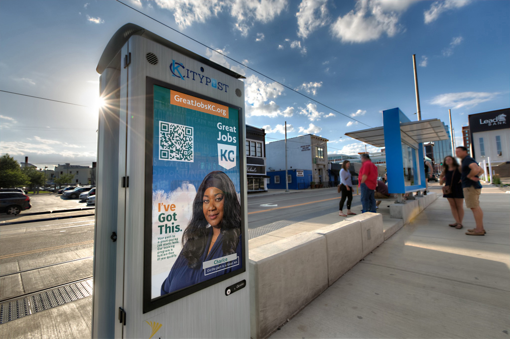 Great Jobs KC Kiosk Billboard
